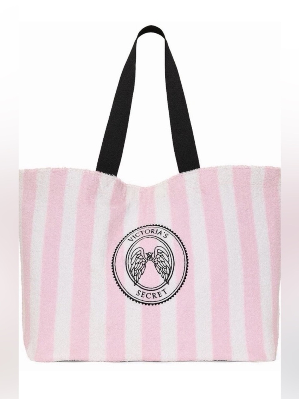 NWT Victoria's Secret Angel Essentials Striped Terry Tote